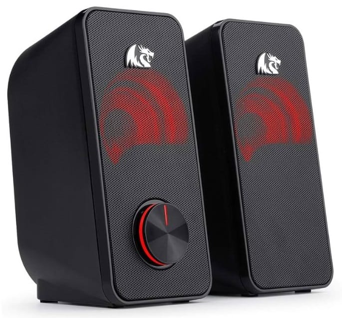 caixa de som para pc da marca Redragon modelo Stentor