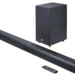 Soundbar JBL modelo Cinema SB580, 3.1 Canais, Dolby Atmos, Subwoofer Sem Fio